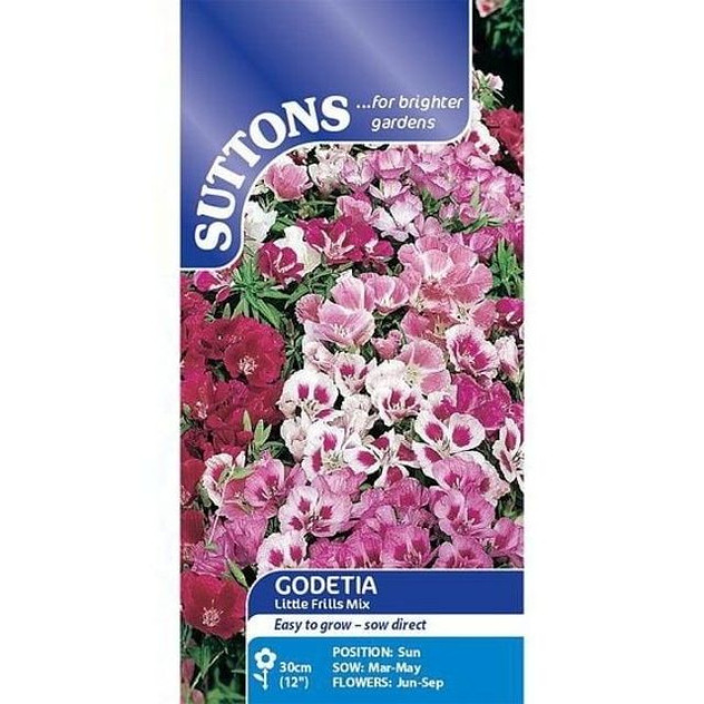 Suttons Godetia Little Frills Mix
