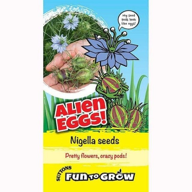 Suttons Fun To Grow Alien Eggs, Nigella seeds