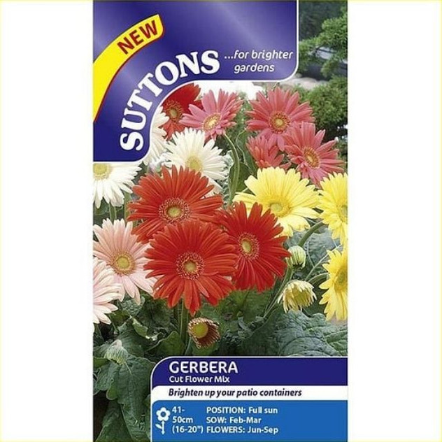 Suttons Gerbera Cut Flower Mix