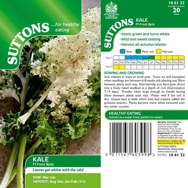 Suttons Kale Frost Byte F1
