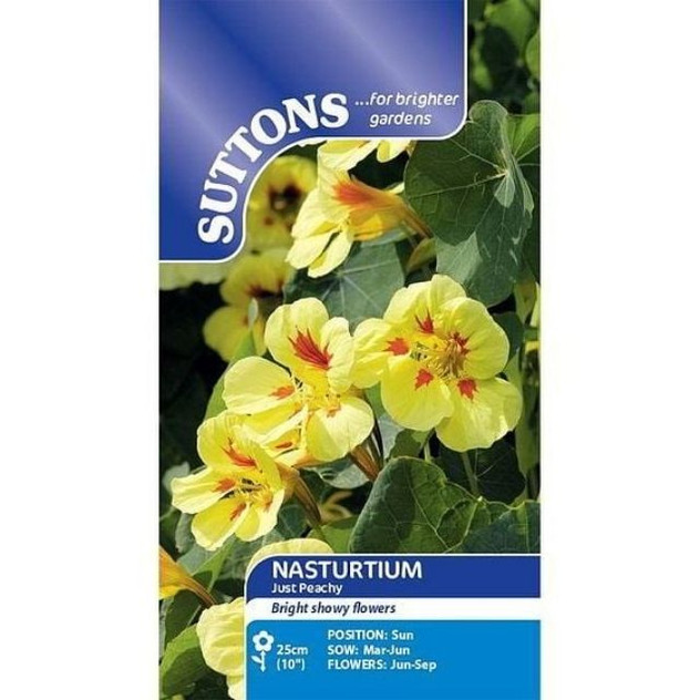 Suttons Nasturtium* Peach Melba
