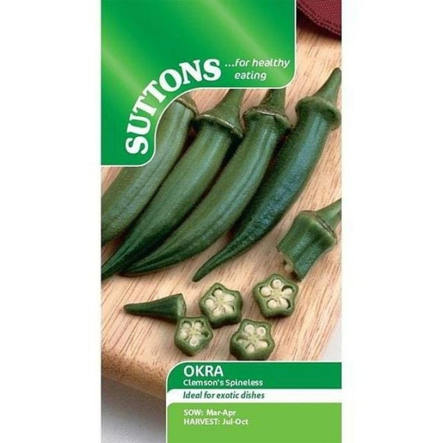 Suttons Okra Clemsons Spineless