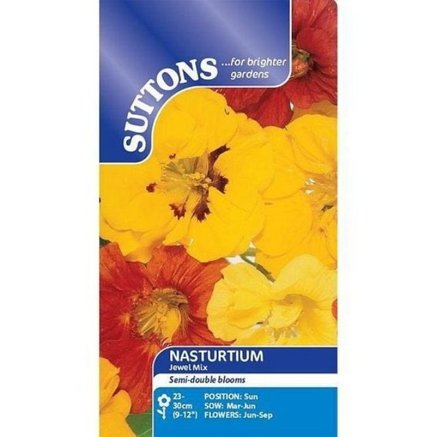 Suttons Nasturtium* Jewel Mix