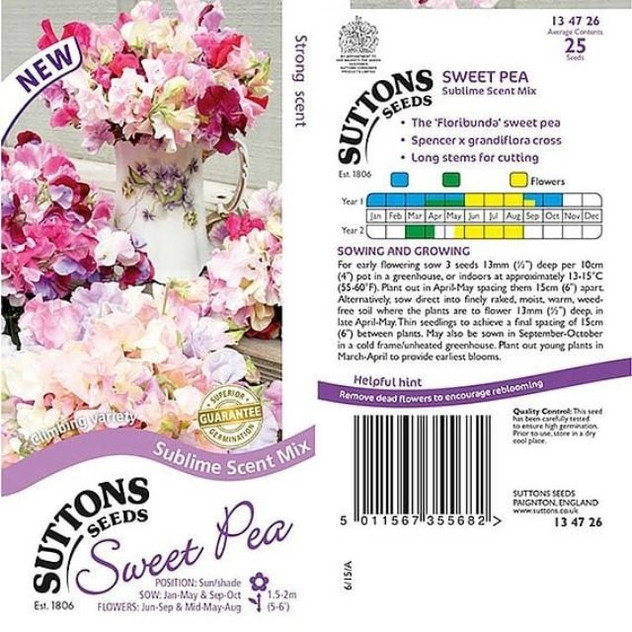 Suttons Sweet Pea Sublime Scent Mix