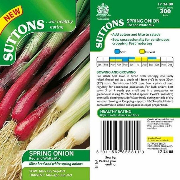 Spring Onion Red & White Mix