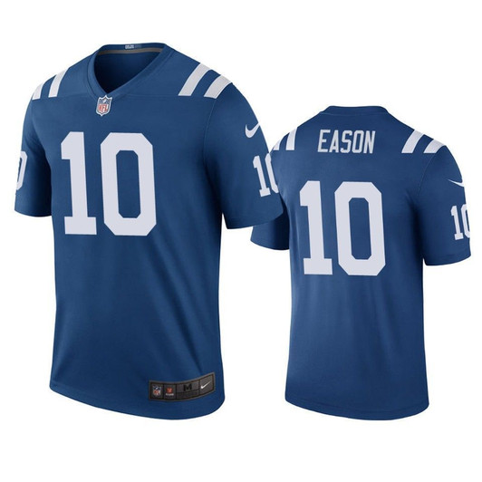 Indianapolis Colts Jacob Eason Royal Color Rush Legend 3D Jersey