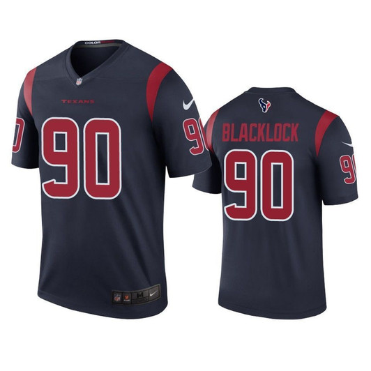 Houston Texans Ross Blacklock Navy Color Rush Legend 3D Jersey