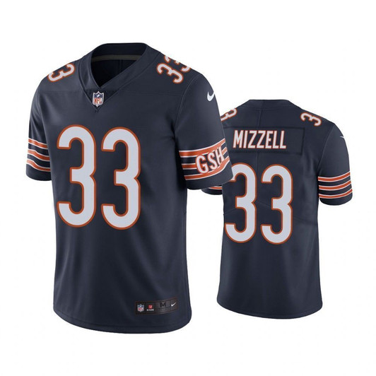 Chicago Bears Taquan Mizzell Navy Color Rush Limited 3D Jersey