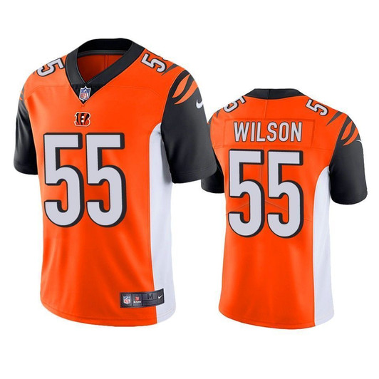 Cincinnati Bengals Logan Wilson Orange Vapor Limited 3D Jersey