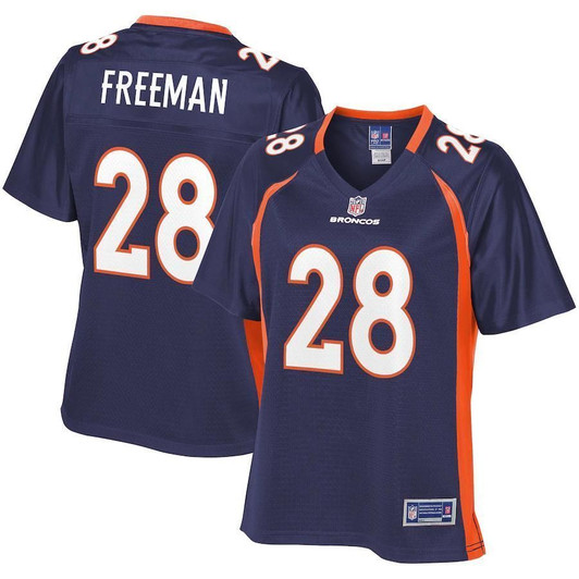 Royce Freeman Denver Broncos Nfl Pro Line Woalternate Player Navy 3D Jersey