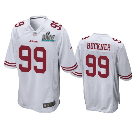 San Francisco 49Ers Deforest Buckner White Super Bowl Liv Game 3D Jersey