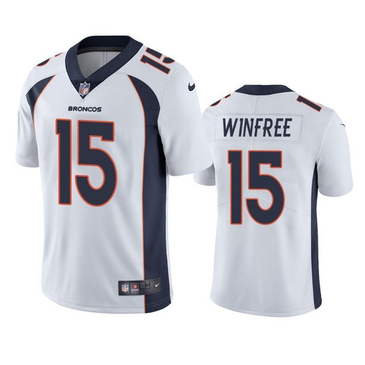 Juwann Winfree Denver Broncos White Vapor Limited 3D Jersey