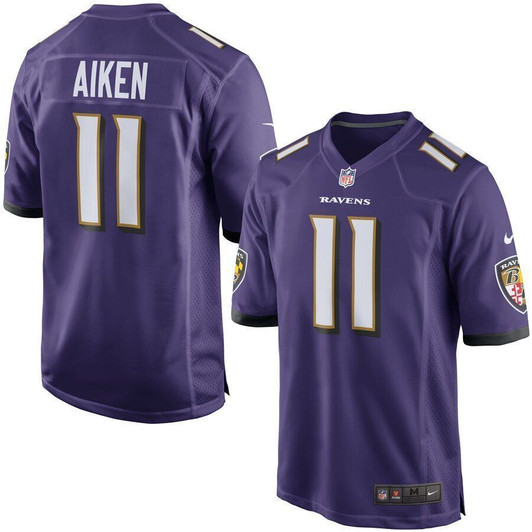 Kamar Aiken Baltimore Ravens Game Purple 3D Jersey