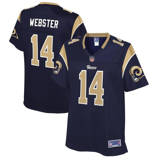 Nsimba Webster Los Angeles Rams Nfl Pro Line Woteam Player Navy 3D Jersey