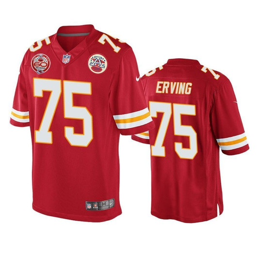 Kansas City Chiefs Cameron Erving Red 60Th Anniversary Game 3D Jersey