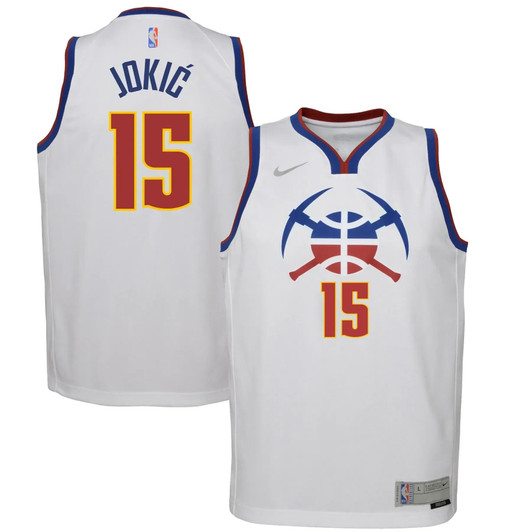 Nikola Jokic Denver Nuggets Nike Youth 2020/21 Swingman Player Jersey White - Earned Edition
