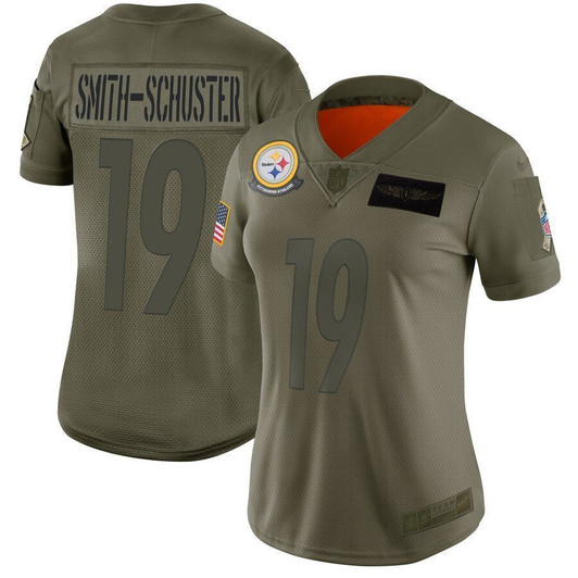 Juju Smith Schuster Pittsburgh Steelers Wo2021 Salute To Service Limited Olive 3D Jersey