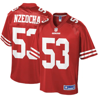 Mark Nzeocha San Francisco 49Ers Nfl Pro Line Team Player Scarlet 3D Jersey