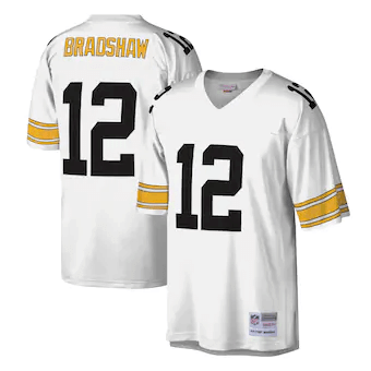 Terry Bradshaw Pittsburgh Steelers Mitchell & Ness Legacy White 3D Jersey