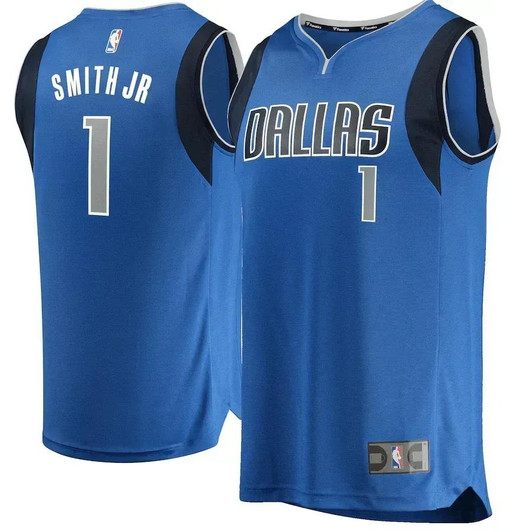 Dennis Smith Dallas Mavericks Fast Break Replica Jersey Blue - Icon Edition