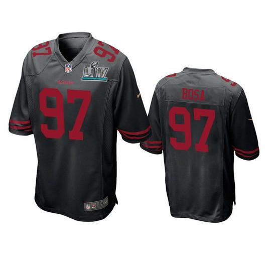 San Francisco 49Ers Nick Bosa Black Super Bowl Liv Game 3D Jersey