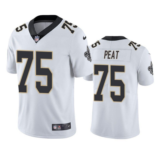 Andrus Peat New Orleans Saints White Vapor Limited 3D Jersey