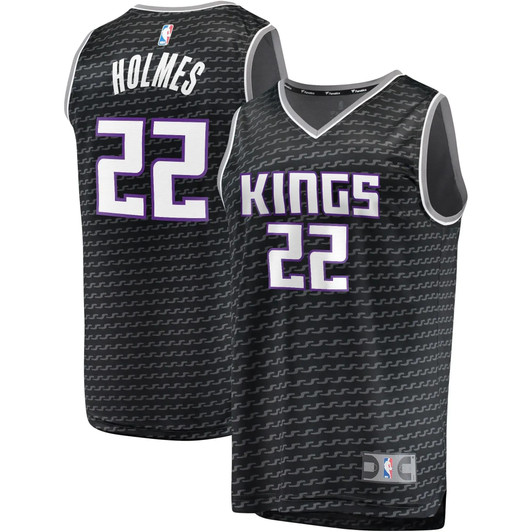 Richaun Holmes Sacramento Kings Fanatics Branded Fast Break Player Replica Jersey - Statement Edition - Black
