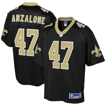 Alex Anzalone New Orleans Saints Nfl Pro Line Team Color Player Black 3D Jersey