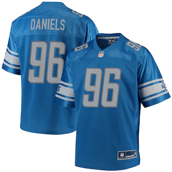 Mike Daniels Detroit Lions Nfl Pro Line Player Blue 3D Jersey