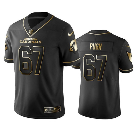 Nfl 100 Justin Pugh Arizona Cardinals Black Golden Edition Vapor Untouchable Limited Mens 3D Jersey