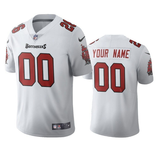 Tampa Bay Buccaneers Custom White 2021 Vapor Limited 3D Jersey