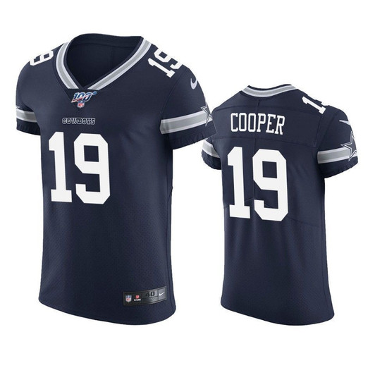 Dallas Cowboys Amari Cooper Navy 100Th Season Vapor Elite 3D Jersey