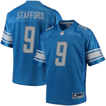 Matthew Stafford Detroit Lions Nfl Pro Line Team Color Player Blue 3D Jersey