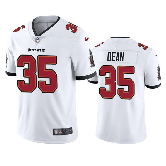 Tampa Bay Buccaneers Jamel Dean White 2021 Vapor Limited Mens 3D Jersey