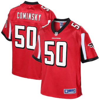 John Cominsky Atlanta Falcons Nfl Pro Line Team Player Red 3D Jersey