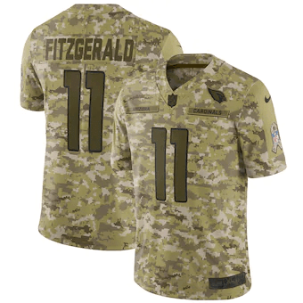 Larry Fitzgerald Arizona Cardinals Salute To Service Limited Camo 3D Jersey