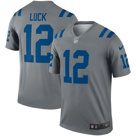 Andrew Luck Indianapolis Colts Inverted Legend Gray 3D Jersey