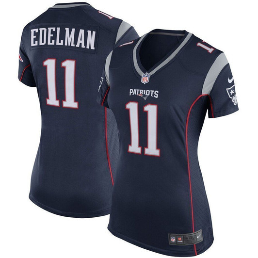 Julian Edelman New England Patriots Wogame Navy Blue 3D Jersey