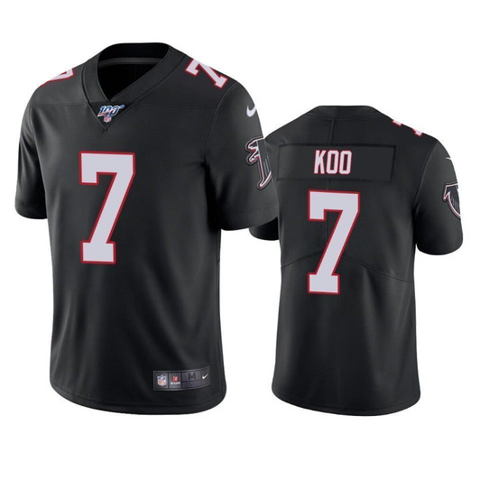 Atlanta Falcons Younghoe Koo Black 100Th Season Vapor Limited 3D Jersey