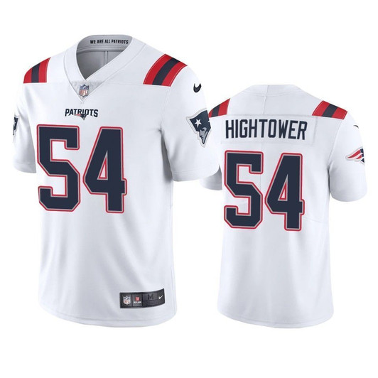 New England Patriots Dont'A Hightower White 2021 Vapor Limited Mens 3D Jersey