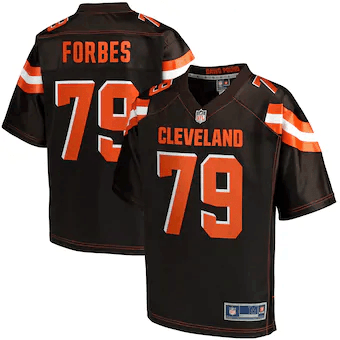 Drew Forbes Cleveland Browns Nfl Pro Line Player Brown 3D Jersey