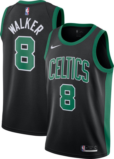 Nike Men'S Boston Celtics Kemba Walker #8 Black Dri-Fit Statement Swingman Jersey