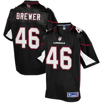 Aaron Brewer Arizona Cardinals Nfl Pro Line Alternate Player Black 3D Jersey