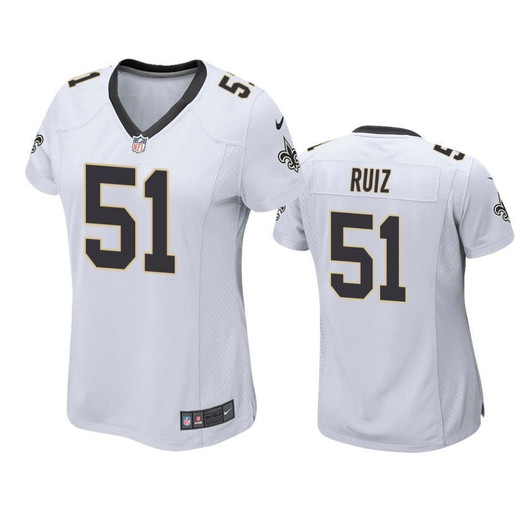 New Orleans Saints Cesar Ruiz White 2021 Nfl Draft Game 3D Jersey