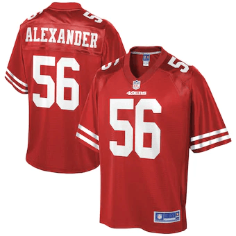 Kwon Alexander San Francisco 49Ers Nfl Pro Line Team Player Scarlet 3D Jersey