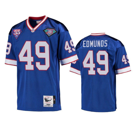 Buffalo Bills Tremaine Edmunds Royal Vintage Replica Men 3D Jersey