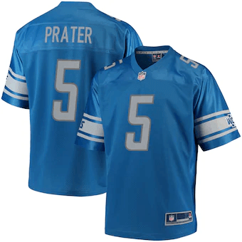 Matt Prater Detroit Lions Nfl Pro Line Team Color Player Blue 3D Jersey