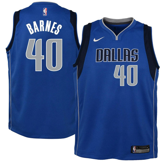 Harrison Barnes Dallas Mavericks Nike Youth Swingman Jersey Royal - Icon Edition