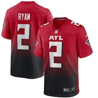 Matt Ryan Atlanta Falcons 2Nd Alternate Game Red 3D Jersey