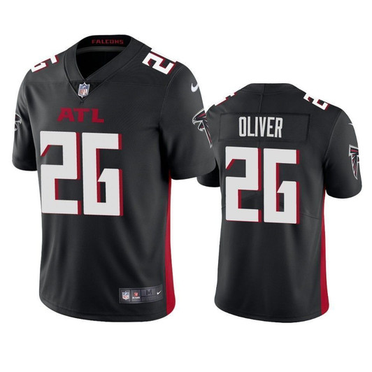 Atlanta Falcons Isaiah Oliver Black 2021 Vapor Limited Mens 3D Jersey